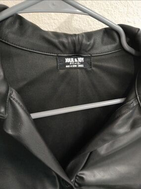 women's Black Faux Leather Jacket small
